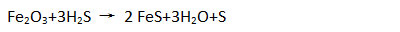 三價鐵的氧化物被H2S還原